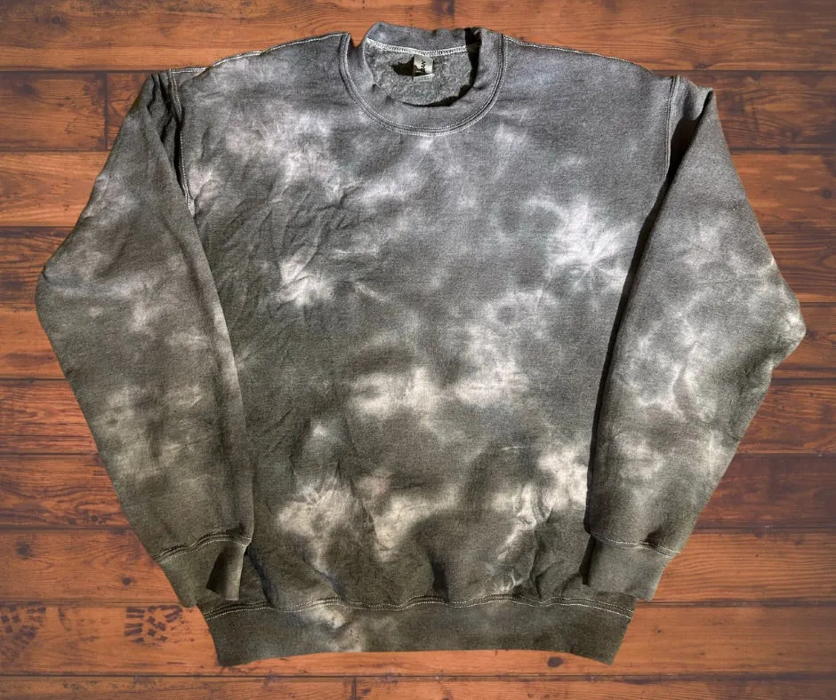 Blank Tie Dye Top in Black