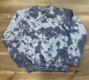 Blank Tie Dye Top in Navy