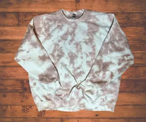 Blank Tie Dye Top in Tan