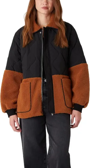 [BLANKNYC] Womens Sherpa Quilted Jacket
