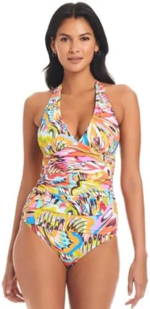 Bleu Rod Beattie Break The Mold Wire-Free Halter Tankini Top 4, Multi