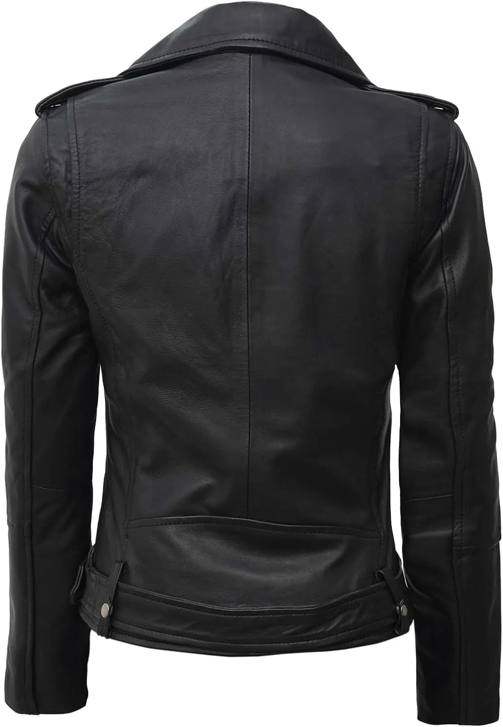 Blingsoul Asymmetrical Lambskin Leather Jacket Women - Stylish Womens Leather Jackets
