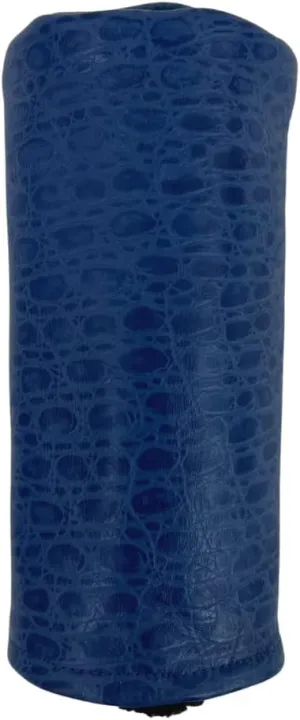 Blue Crocodile Croc Alligator Gator Exotic Reptile Leather Barrel Golf Headcover Driver by Sunfish