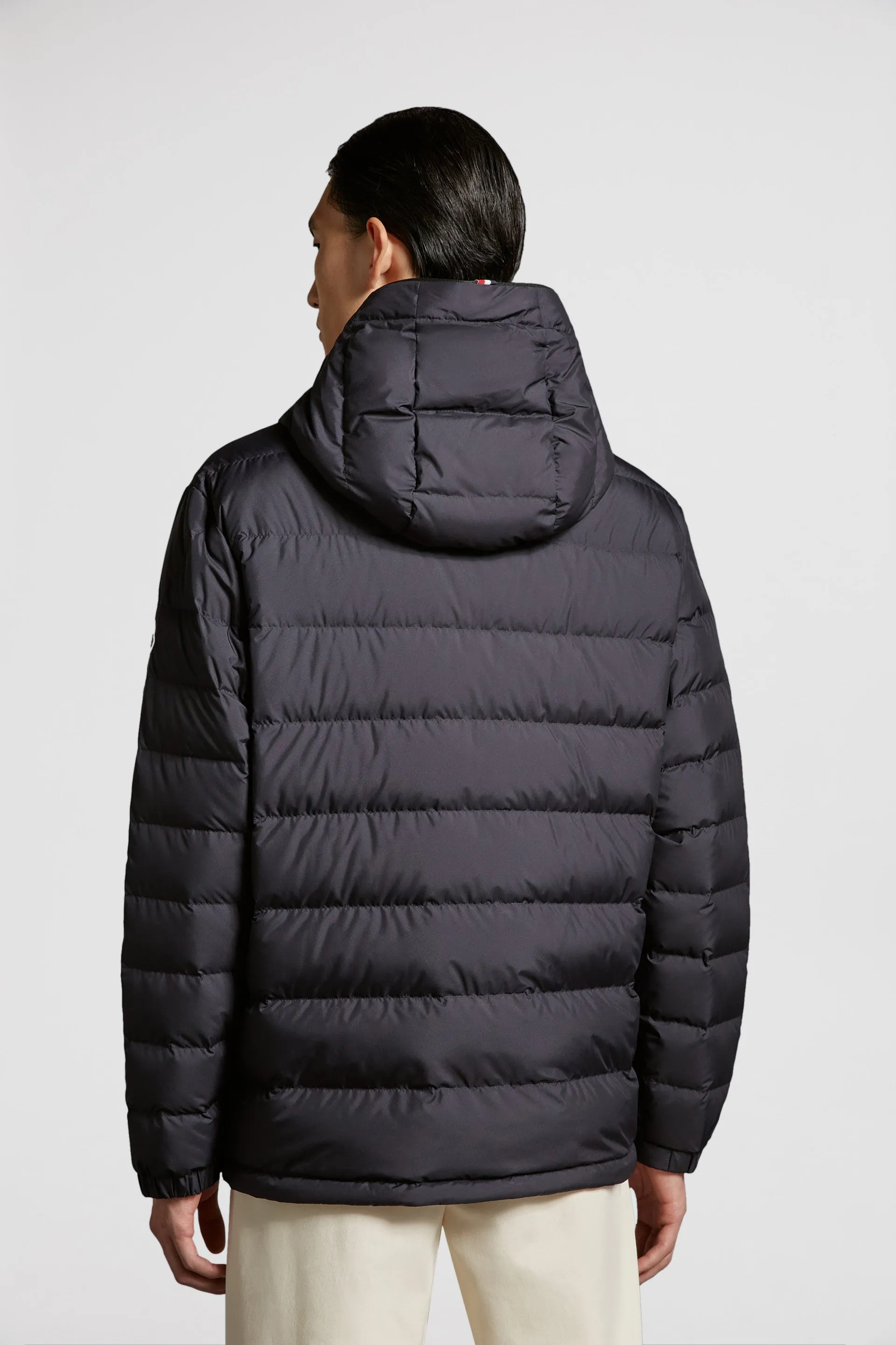 Blue Nylon Down Jacket