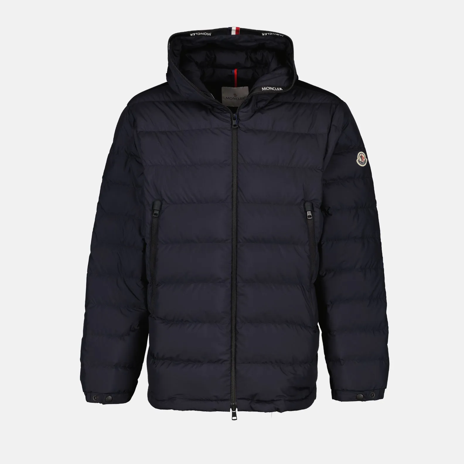 Blue Nylon Down Jacket