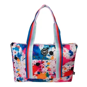 Blue Tie Dye & Splashing Paint Tote Bag