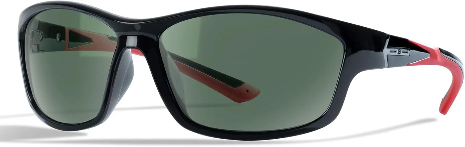Bnus corning glass lens polarized sunglasses for men & Women italy made w. High Performance Plastic Lens option