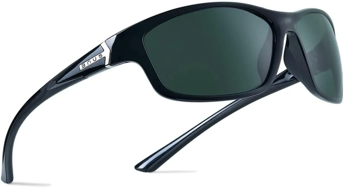Bnus corning glass lens polarized sunglasses for men & Women italy made w. High Performance Plastic Lens option