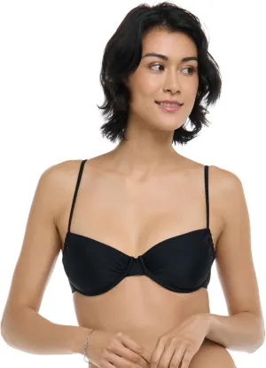 Body Glove Women's Smoothies Alice Solid Underwire Bikini Top with Sash-tie Back