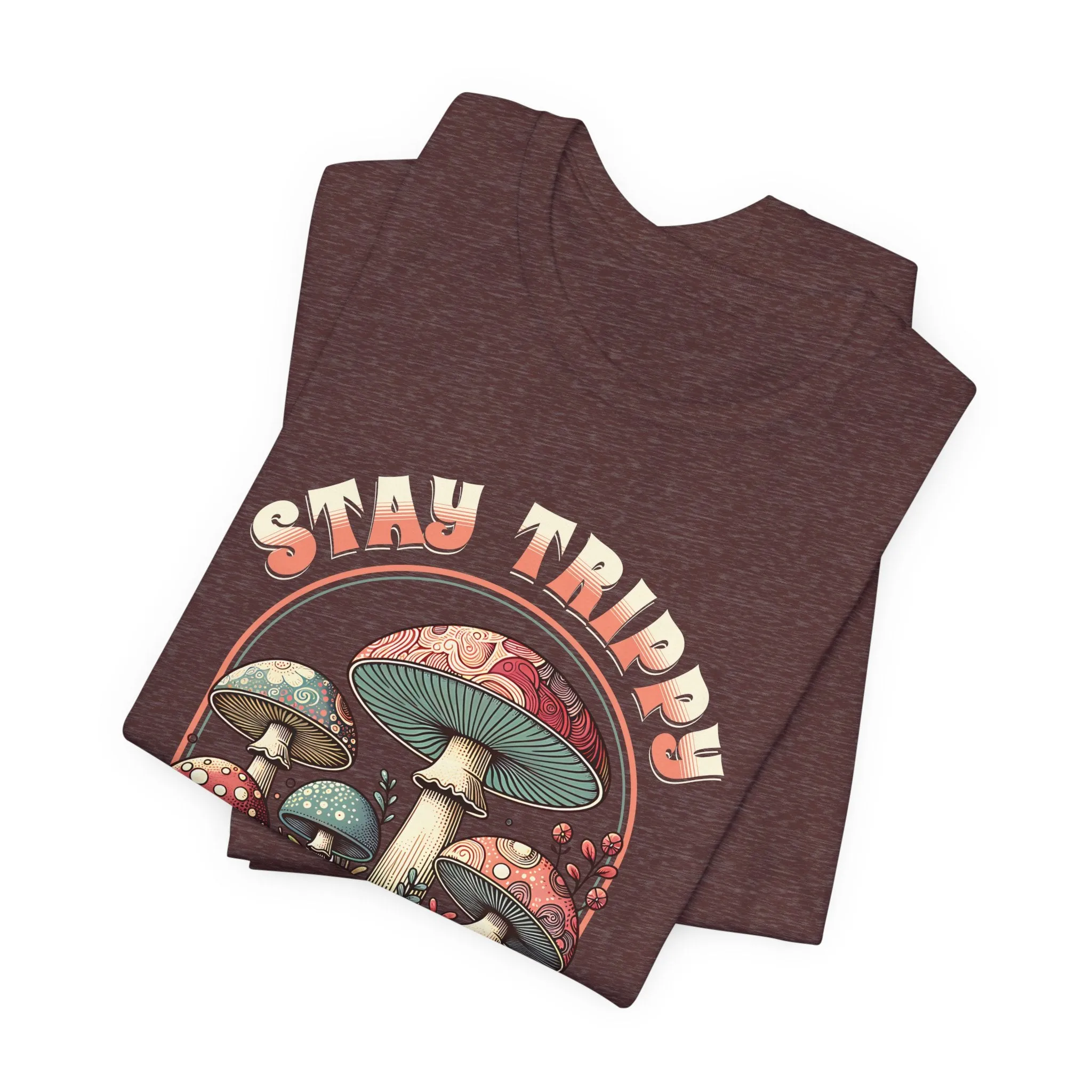 Boho Groovy Mushroom Stay Trippy Lil Hippie T-Shirt
