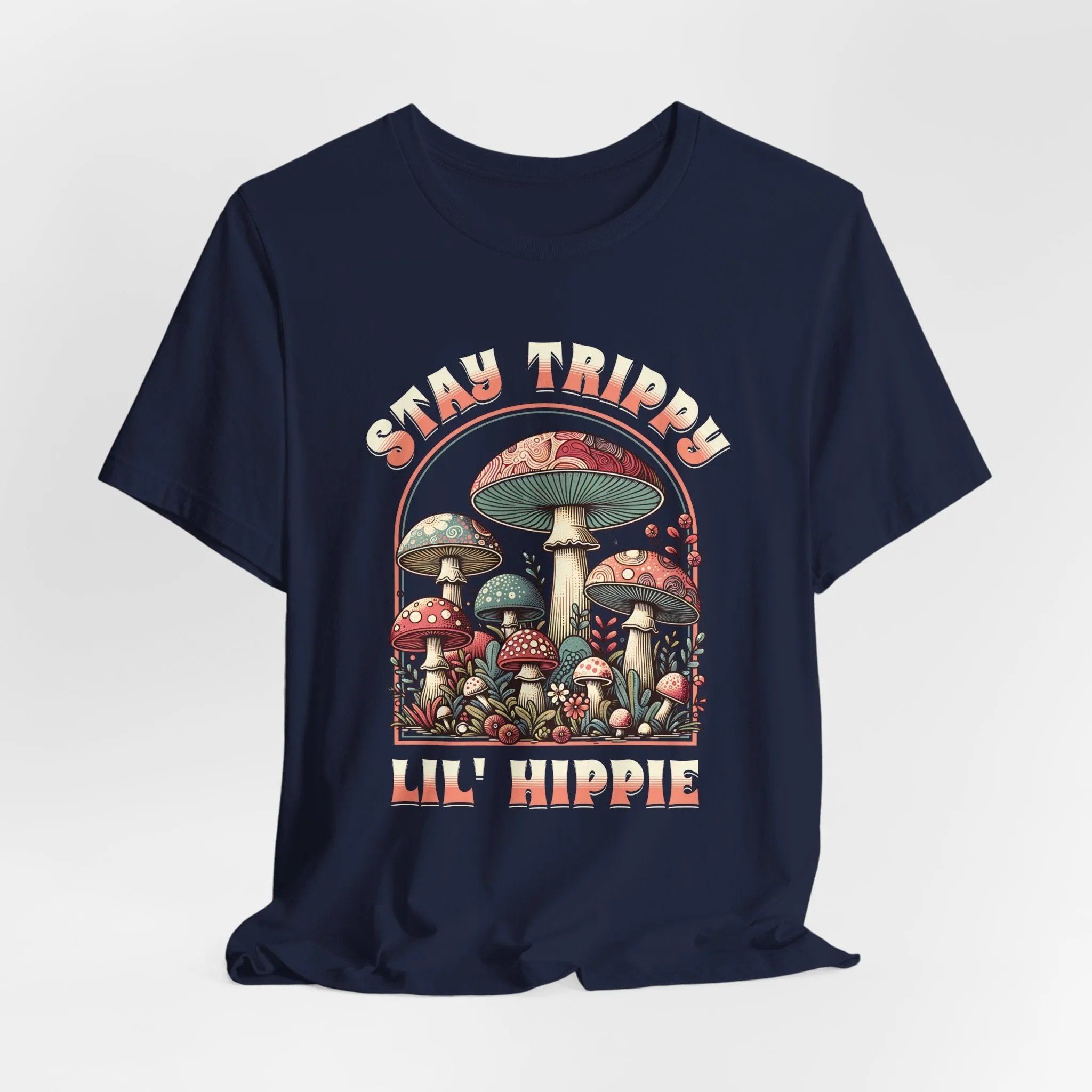 Boho Groovy Mushroom Stay Trippy Lil Hippie T-Shirt