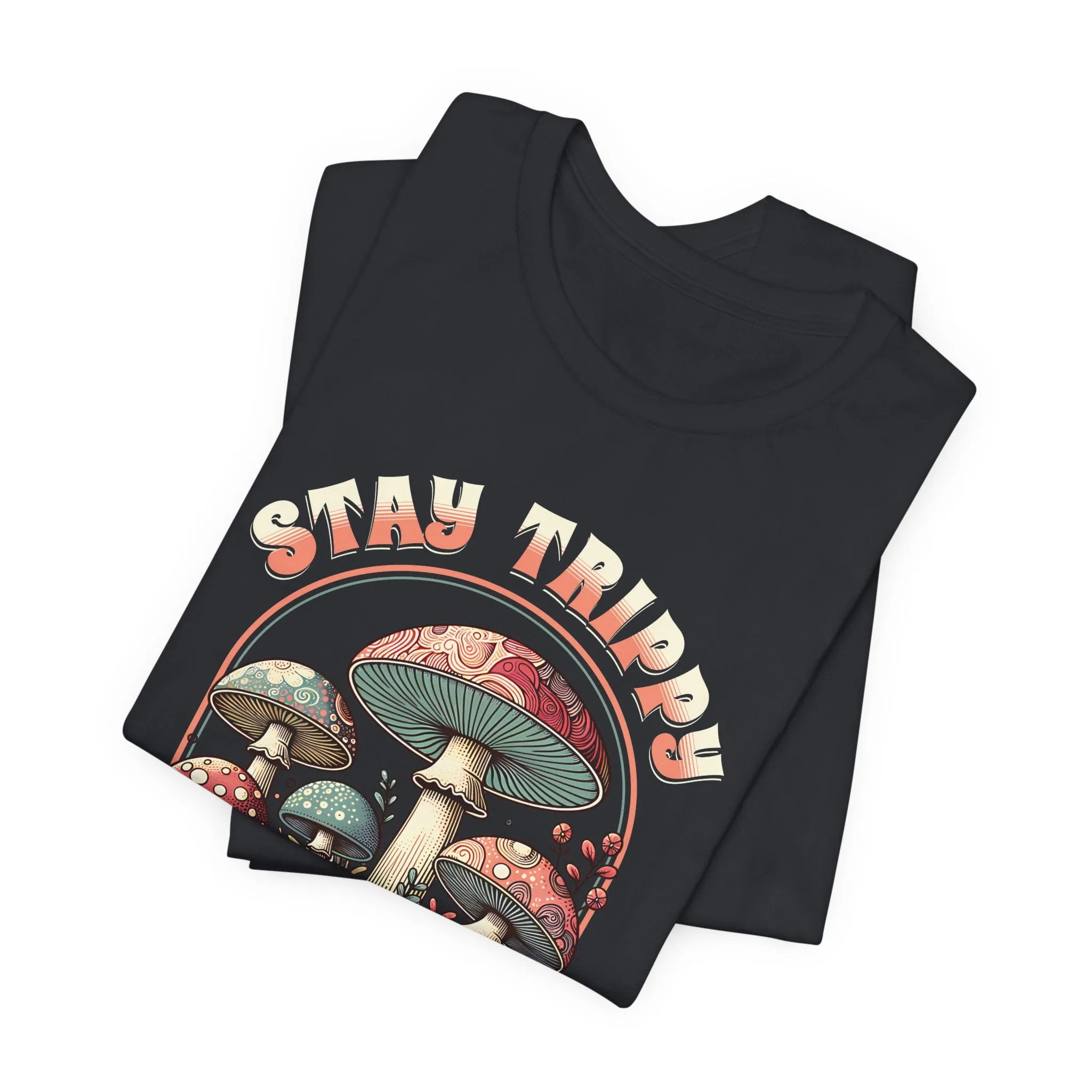 Boho Groovy Mushroom Stay Trippy Lil Hippie T-Shirt