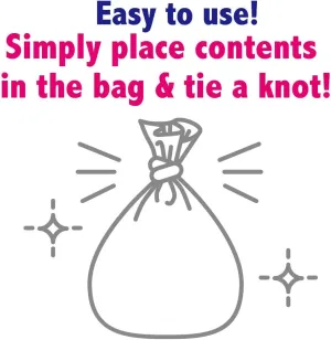 BOS Amazing Odor Sealing Disposable Bags for Diapers, Food Waste, Ostomy Bags, Pet Waste or any Sanitary Product Disposal -Durable and Unscented [Size:M, Color:White](90 count, Pack of 1)
