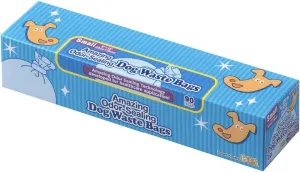 BOS Amazing Odor Sealing Dog Poop Bags - Durable and Unscented [Size: S, Color: Light Blue] (90 Count,Pack of 1) (90 Bags)