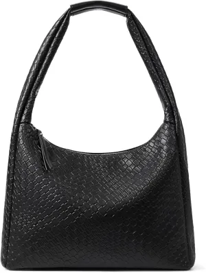 BOSTANTEN Shoulder Bag for Women Trendy Summer Hobo Handbag Purse Top-handlde Tote Bag, Black