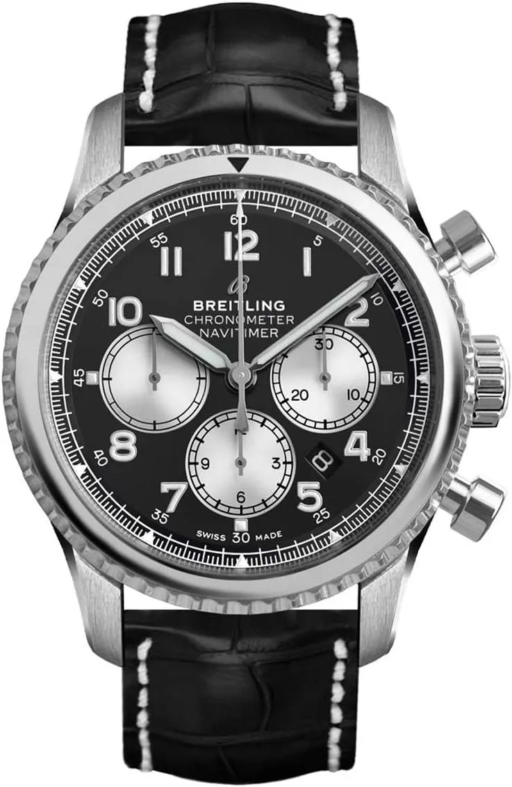 Breitling Navitimer 8 Chronograph Automatic Chronometer Black Dial Men's Watch AB0117131B1P1