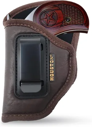Brown Inside Waistband Gun Holster for Men/Women for Century 2000 Backup .45lc / .410 3.5" Barrel (Left). Eco Leather Concealed Handgun Holster 9mm. Pistol Holsters by Houston