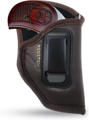 Brown Inside Waistband Gun Holster for Men/Women for Century 2000 Backup .45lc / .410 3.5" Barrel (Right). Eco Leather Concealed Handgun Holster 9mm. Pistol Holsters by Houston