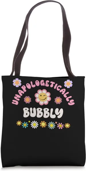 BUBBLY Retro Groovy Unapologetically BUBBLY Tote Bag