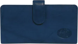 Buxton Heiress Pik-Me-Up Checkbook & Credit Card Holder Wallet (Navy)