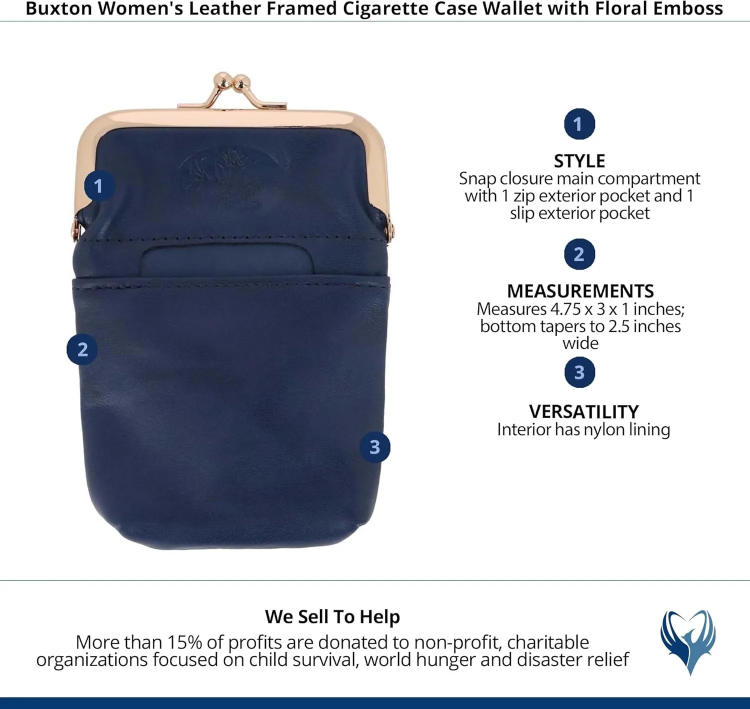 Buxton Heiress Pik-Me-Up Framed Case