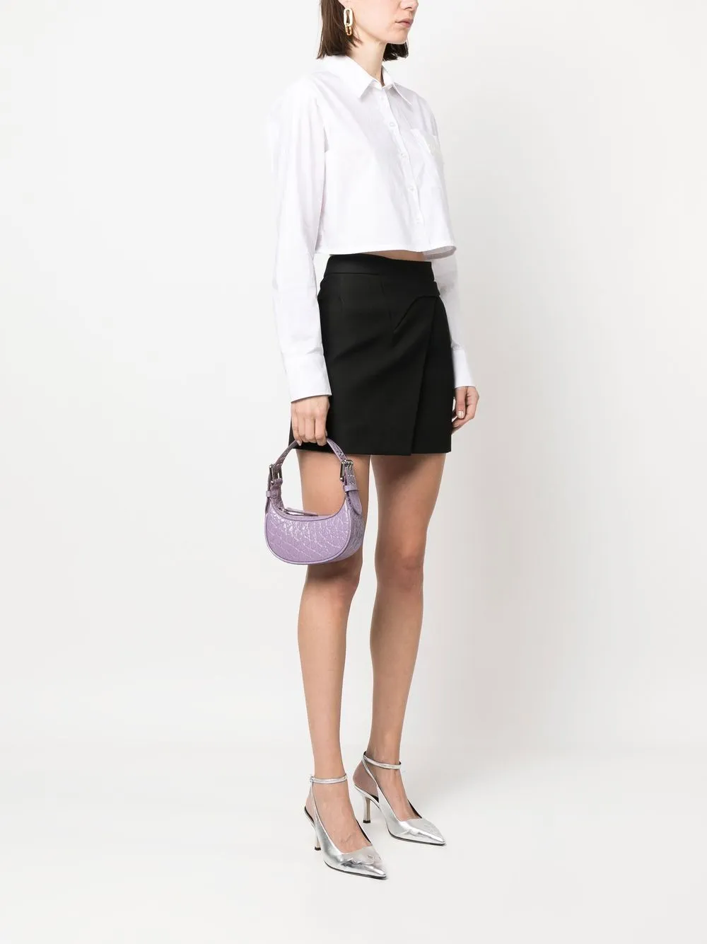 By Far Pre By Far mini Soho crocodile-effect shoulder bag