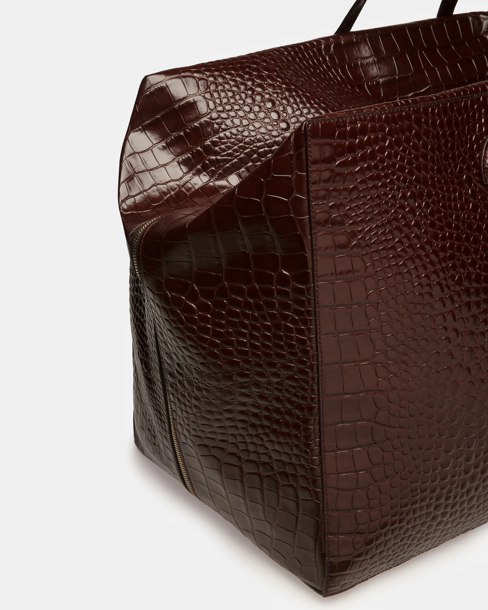 Cal Large Weekender In Crocodile Embossed