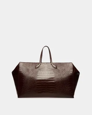 Cal Large Weekender In Crocodile Embossed