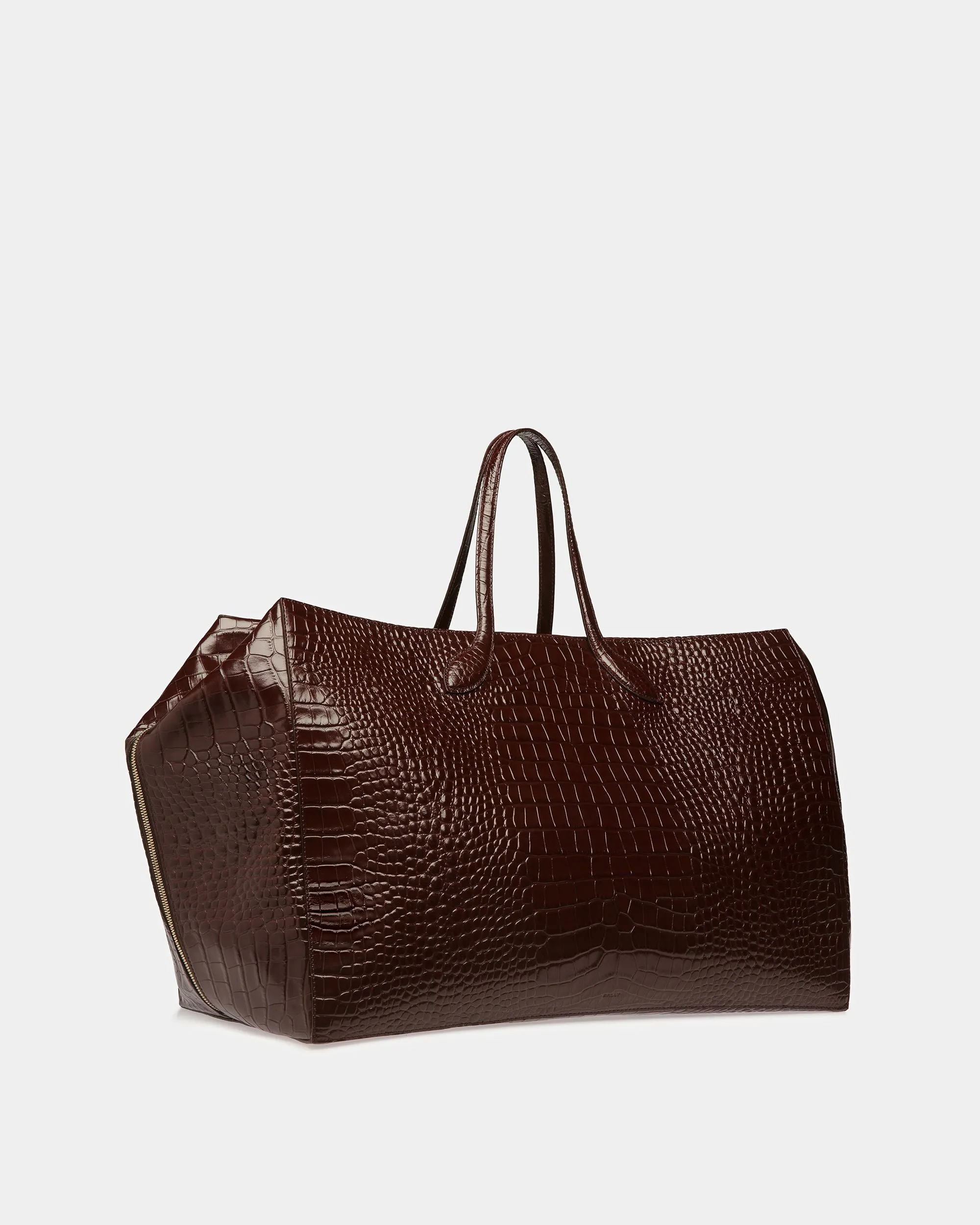Cal Large Weekender In Crocodile Embossed