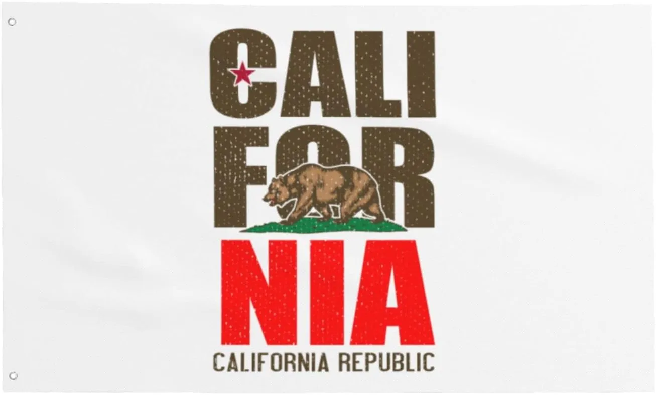 California Republic Nature Garden Flag 3x5 Ft Decor Outdoor Banner Sign Party Parade Breeze Home Fade Proof Flags
