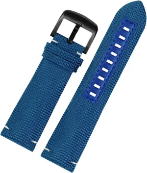 Canvas real leather watch strap for Mido m026.629/430 Ocean Star m042.430 navigator helmsman breathable nylon watchband 22m belt