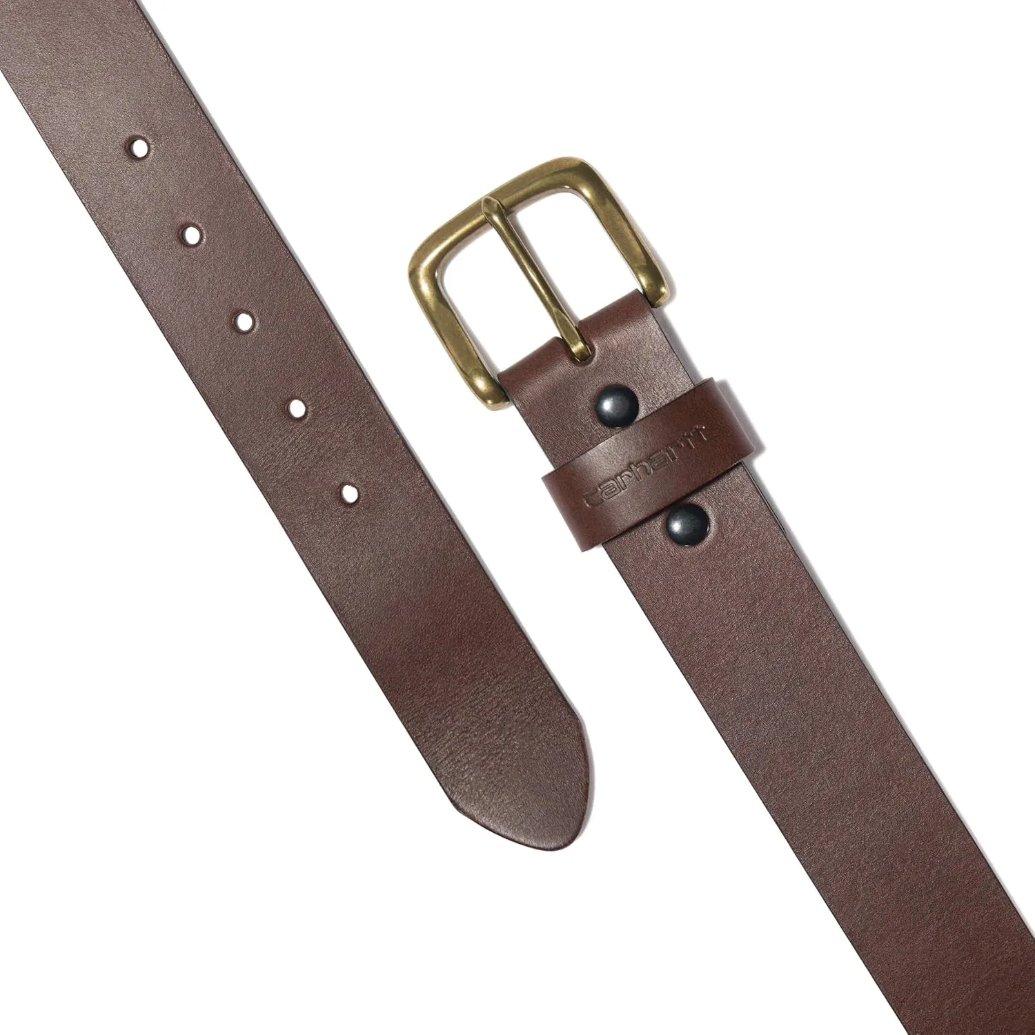 Carhartt Men's Casual Bridle Leather Belts, Available in Multiple Styles, Colors & Sizes