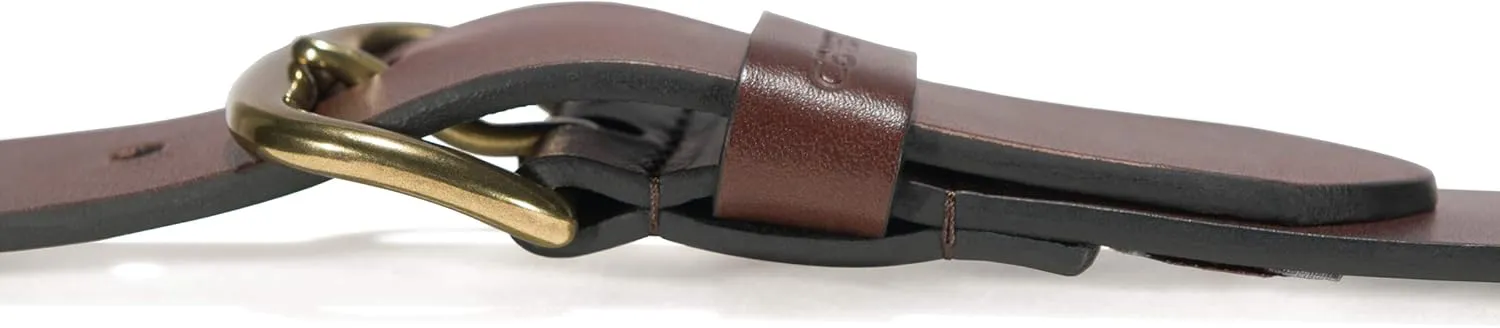 Carhartt Men's Casual Bridle Leather Belts, Available in Multiple Styles, Colors & Sizes