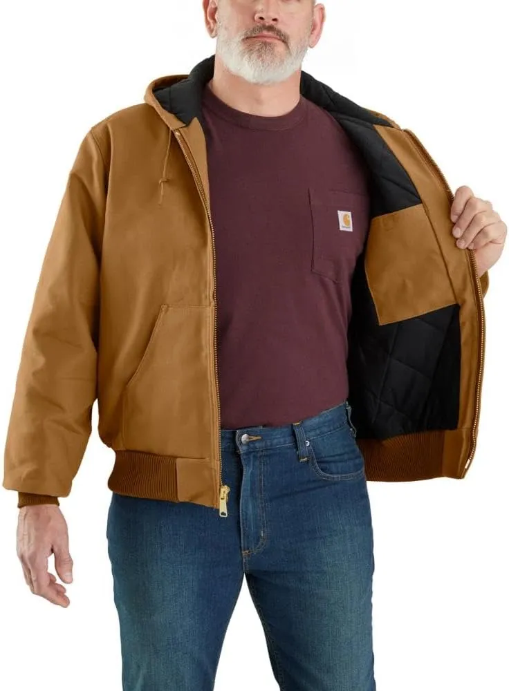 Carhartt Men's J140 Loose Fit Firm Duck Insulated Flannel-Lined Active Jac