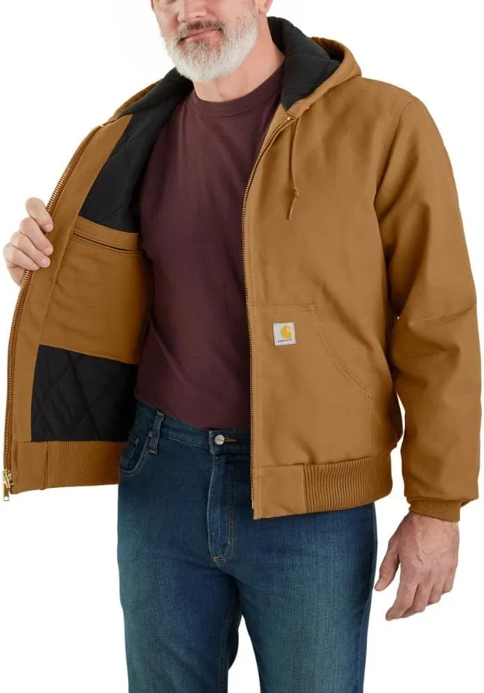 Carhartt Men's J140 Loose Fit Firm Duck Insulated Flannel-Lined Active Jac