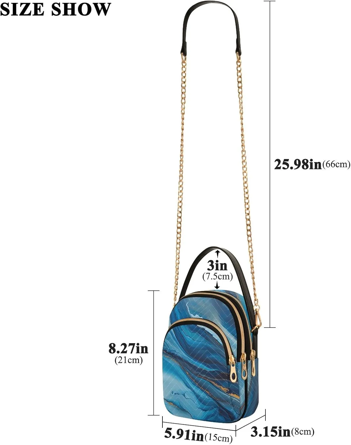 Cartoon Small Handbag Crossbody Bag for Women Quilted Bags Shoulder Purse Phone Wallet Chain Bag