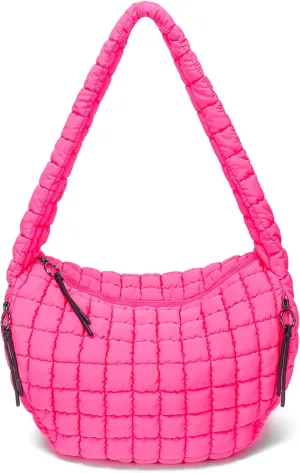 CATMICOO Puffer Tote Bag for Women: Carryall Puff Shoulder Bag for Travel - Lightweight Quilted Bag for Gym