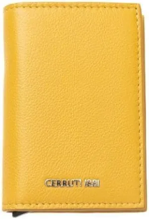 Cerruti 1881 Yellow Leather Mens Men's Wallet