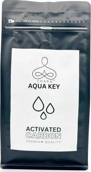 Chada Aqua Key Premium granular Activated Carbon, Designed for Aquarium Applications, Filter Media Bag, Filter for efficient Filtration; use in reactors, Canister Filters, in-Tank Filters (1.25)