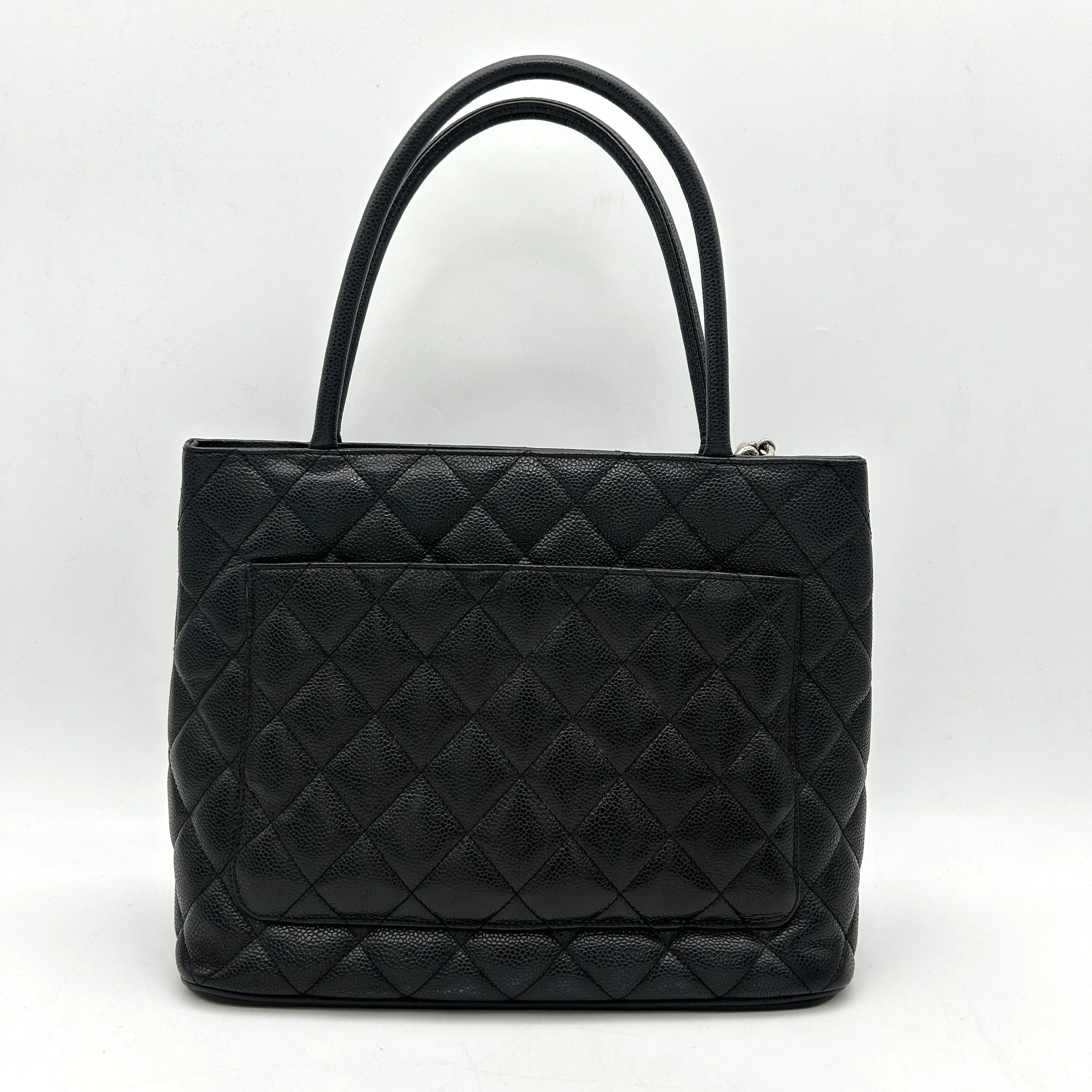 CHANEL Caviar Quilted Medallion Tote Black ch44135jf
