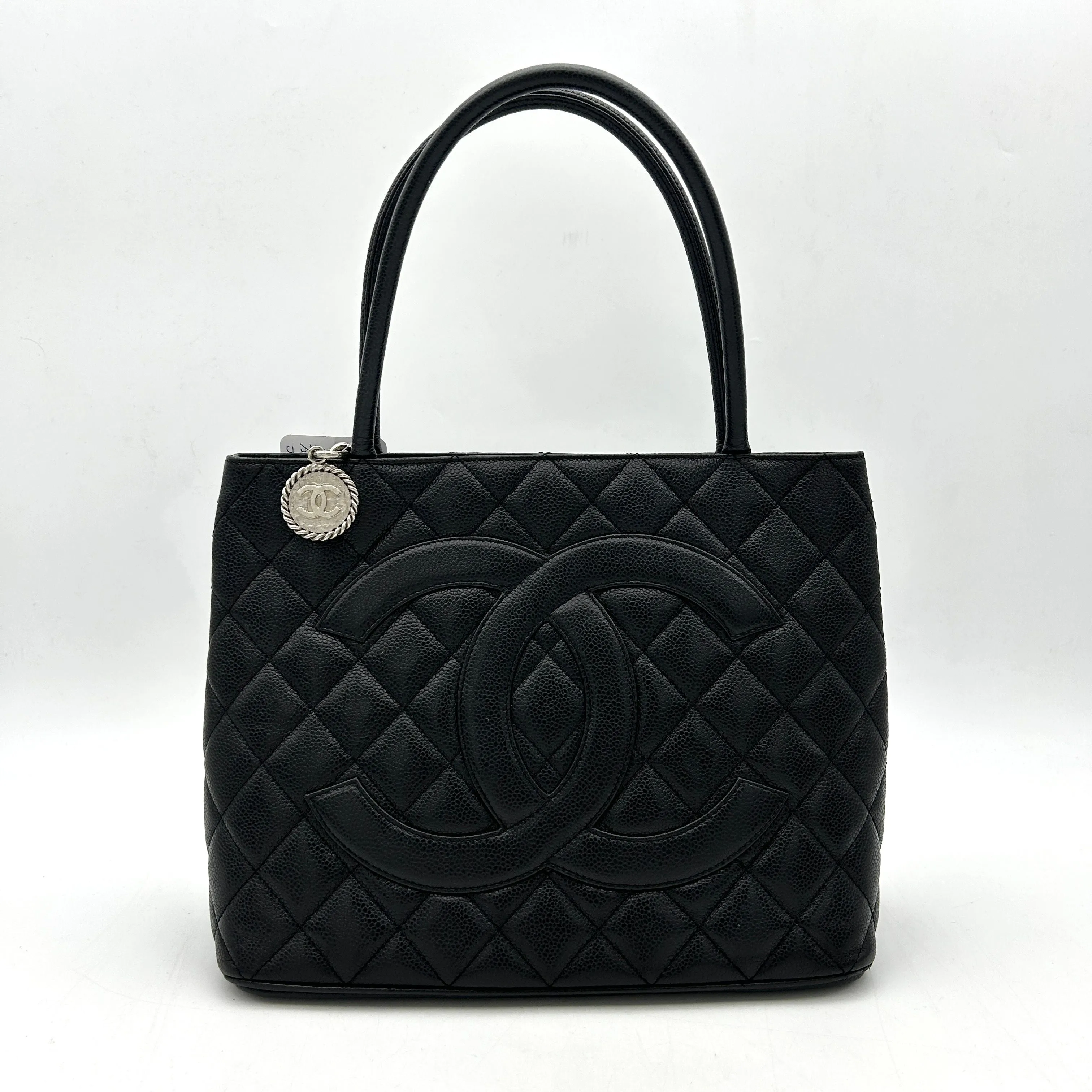 CHANEL Caviar Quilted Medallion Tote Black ch44135jf