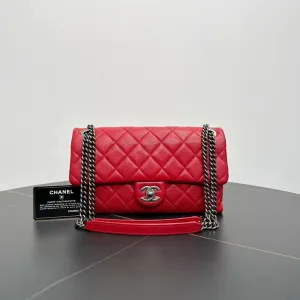 Chanel Classic Flap Red Shoulder Bag