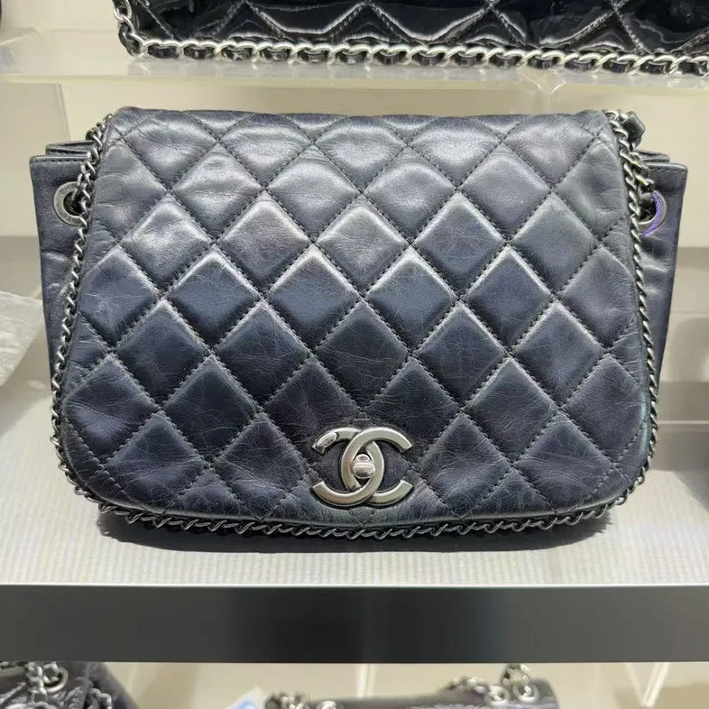 Chanel Quilted Classic Black Shoulder Flap Bag