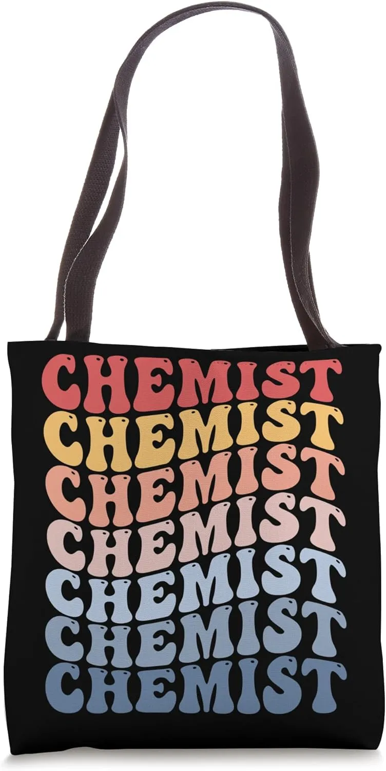 Chemist Groovy Retro Tote Bag