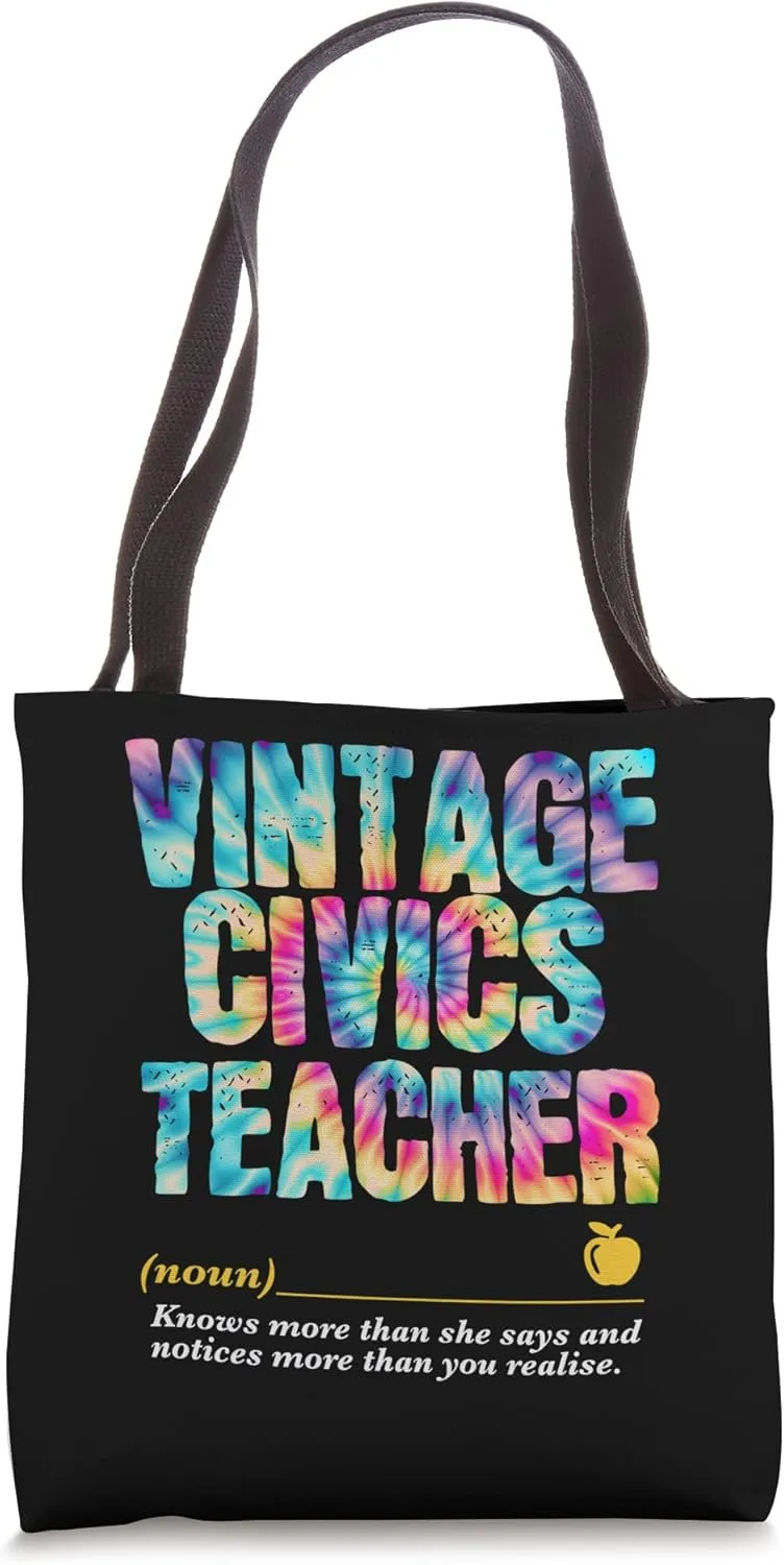Civics Teacher Appreciation Week Back to School Tote Bag