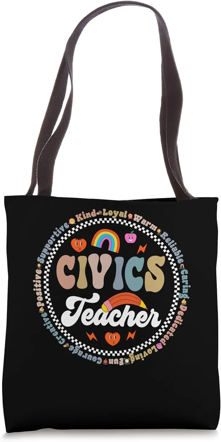 Civics Teacher Citizenship Political Science Back to school Tote Bag