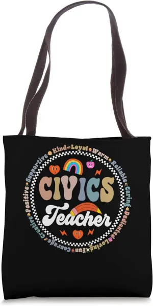 Civics Teacher Citizenship Political Science Back to school Tote Bag