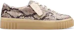Clarks Women's Mayhill Walk Trainers, Grey Snake Lea, 9 Women