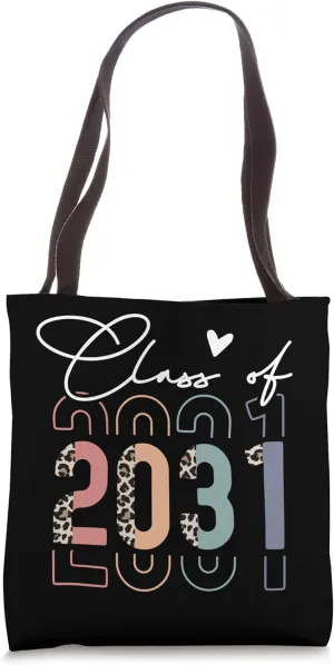 Class of 2031 School College Retro Graduation Vintage Grad Tote Bag