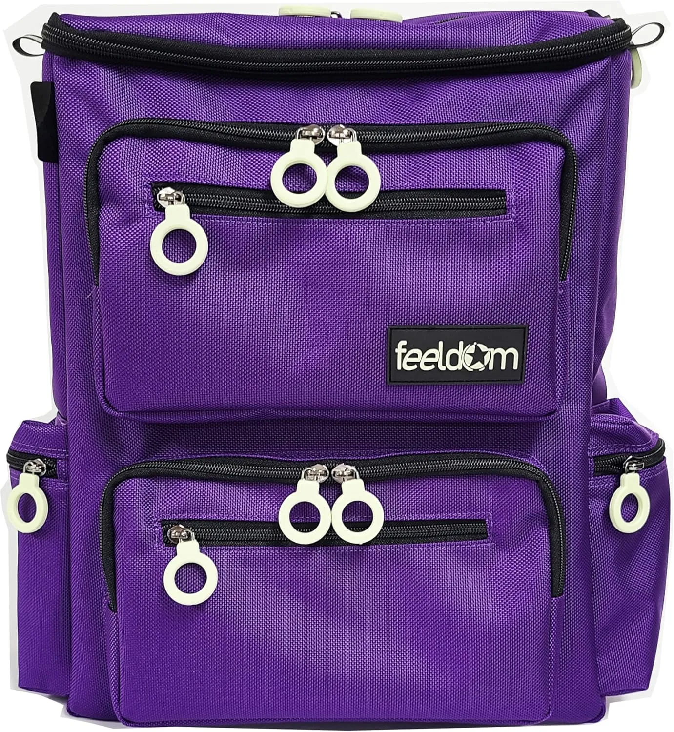 Classic Adaptive Wheelchair Backpack for Back of Chair – 20L EZ-Access Laptop Wheelchair Bag – Mobility Scooter & Electric Wheelchair Accessories, Galaxy Purple/Aqua